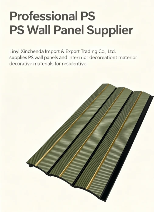 Green Fluted PS Wall Panel For Interior Decoration best